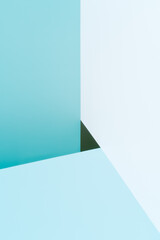 Abstract background with blue geometric shapes. Modern and minimalist composition.triangle