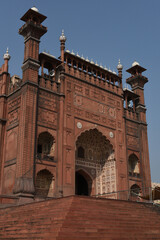 The Badshahi Mosque is a Mughal-era congregational mosque in Lahore