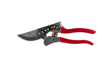 Garden shears isolated on white background.