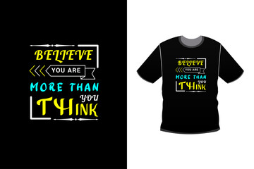 Modern typography quote black t shirt design