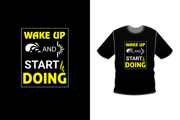 Modern typography quote black t shirt design