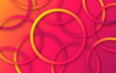 abstract colorful gradient ring circle background illustration