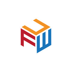Hexagon logo with the letters UFW design