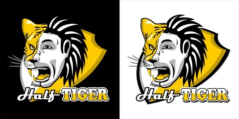 half tiger esport logo