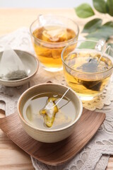 Various kinds of herbal tea