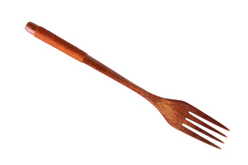 fork wood isolated on white background