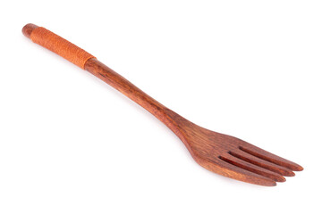 fork wood isolated on white background