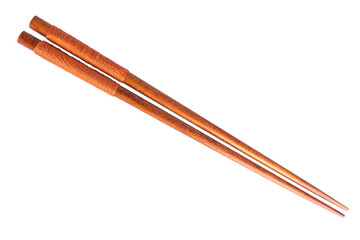 chopsticks isolated on white background