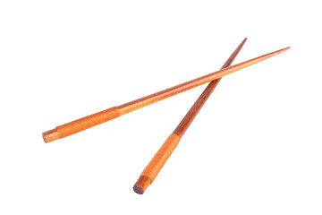 chopsticks isolated on white background