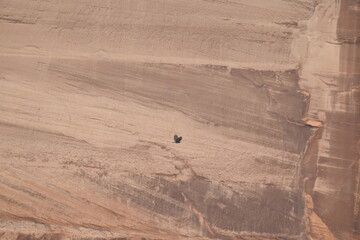 The natural texture of the sandstone walls of Canyon De Chelly, Chinle, Apache County, northeastern Arizona.