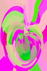 SWIRL DIGITAL ART VIBRANT HUES 