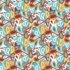 Paisley seamless pattern. Vintage vector ornament template. Great for fabric, invitation, background, wallpaper, decoration, packaging or any desired idea.