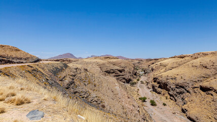 Fototapeta na wymiar Landschaft am Kuiseb Pass, Kuiseb Canyon, Namibia