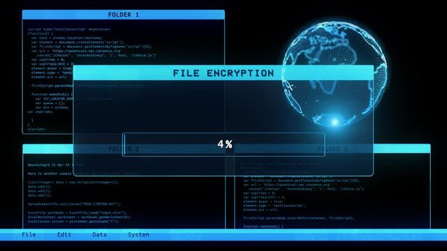 Cyber security message futuristic computer screen encrypted programming security hacking code data flow System safety, privacy protection, digital and identity safe concept 3d animation.