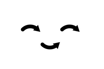 Rounded arrow vector. Designed for web and APIs.