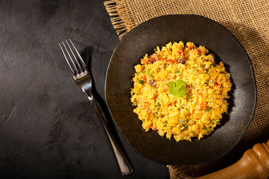 Cuscuz. Typical food from northeastern Brazil.