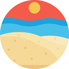 Beach Icon. Summer Icon