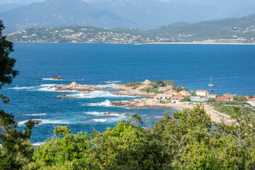 Naklejka na ściany i meble discovery of the island of beauty in southern Corsica, France