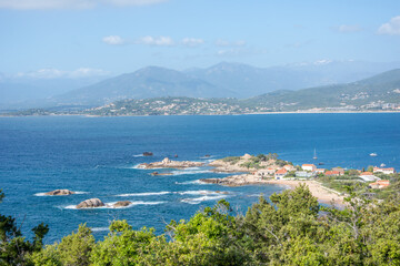 Naklejka na ściany i meble discovery of the island of beauty in southern Corsica, France