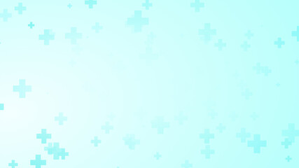Abstract medical health blue cross pattern background.