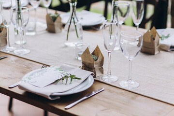 Boho wedding table for a newlywed banquet.