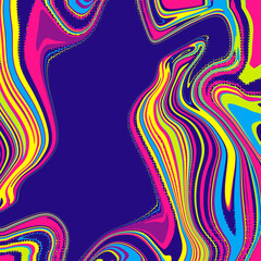 Abstract pattern with neon lines