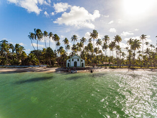 Capela de São Benedito Igrejinha dos Carneiros - Praia dos Carneiros, Tamandaré - Pernambuco