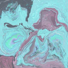 Abstrakte Bild mit fliesende Effekt. Perfekt für Hintergrund von Webseiten und design Elemente. Trendy Farben. 