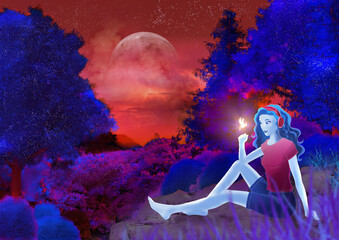 M&auml;dchen mit Fee