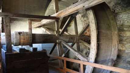 View of the well of boskovice castle