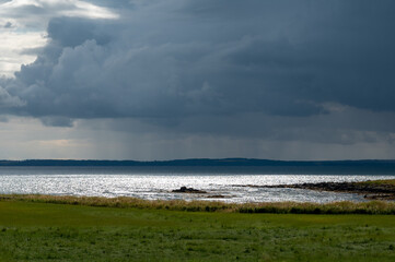 Coastal storm rolling in