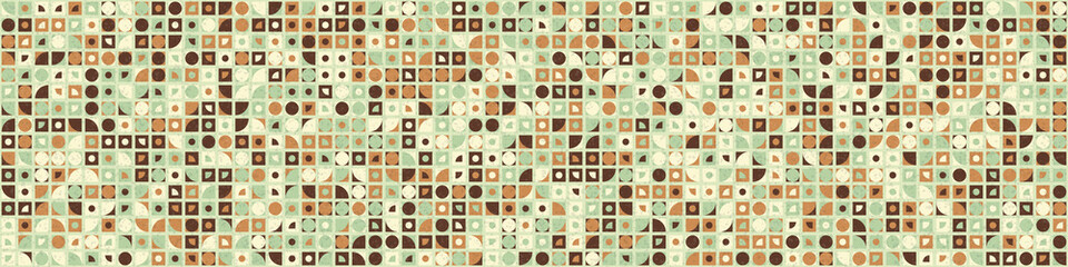 Abstract Geometric Pattern generative computational art illustration