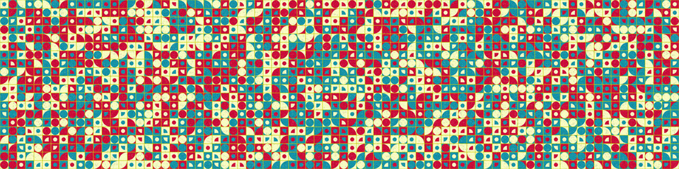 Abstract Geometric Pattern generative computational art illustration