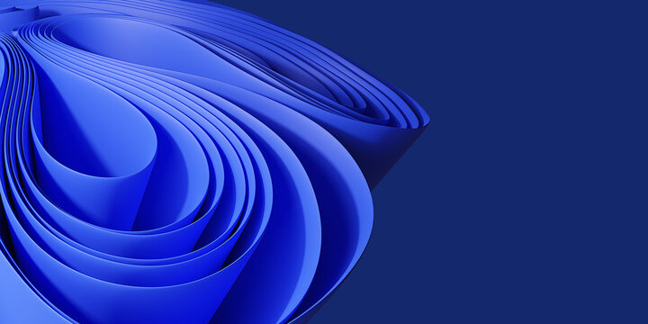 abstract background with blue curvy shapes