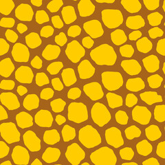 Abstract modern giraffe seamless pattern. Animals trendy background. Colorful decorative vector stock illustration for print, card, postcard, fabric, textile. Modern ornament of stylized skin