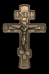 Foto op Plexiglas Bronze crucifix (with clipping path) © Moon Art