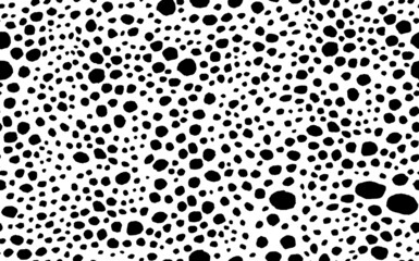 Abstract modern leopard seamless pattern. Animals trendy background. Black and white decorative vector stock illustration for print, card, postcard, fabric, textile. Modern ornament of stylized skin © Alla