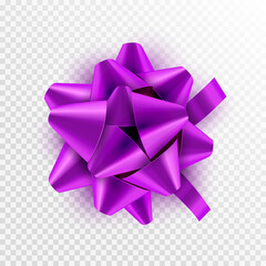 Ribbon bow vector holiday isolated festive present element event design