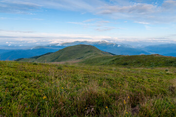 View of the Bieszczadzkie peak from Połonina Caryńska, Bieszczadzki National Park, Wetlina