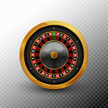 Roulette wheel vector casino fortune gold spin circle. Roulette realistic icon black vegas game background