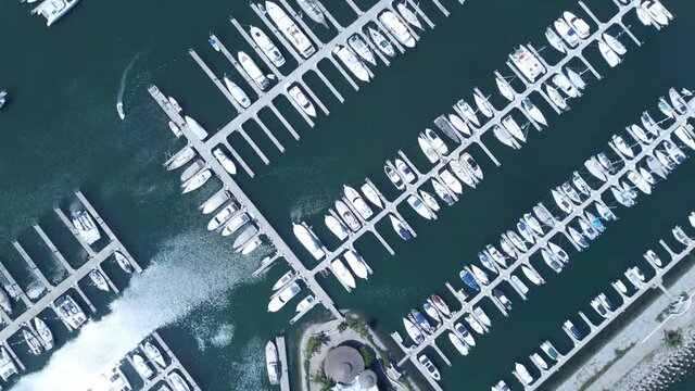Yatchs parked in the sun
