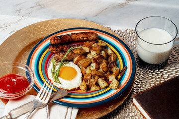 Sunny Side Up Eggs Sausage