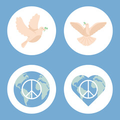 four day of peace icons