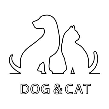 cat and dog logo