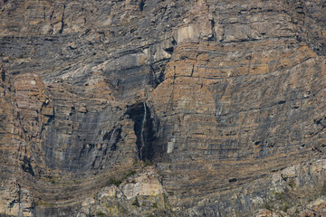 Waterfall in Glacier National Park, Montana, USA