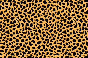 Cheetah leopard safari pattern seamless background, classic print. The skin of a wild cheetah cat. 