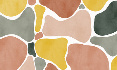 Watercolor art background. Wallpaper design with paint brush. Watercolor Illustration for prints, wall art, cover and invitation cards.