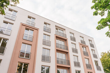 modern apartments from the outside view