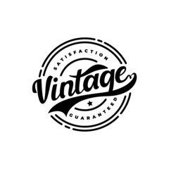 vintage retro hipster emblem ,badge ,sticker, stamp,label satisfaction guaranteed certified quality product stamp logo design vector
