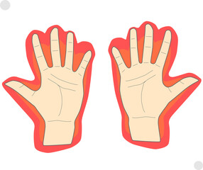 Obraz premium 温かさに包まれる手の末端